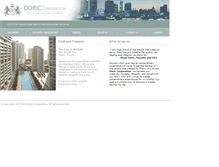 Tablet Screenshot of doriccorp.com